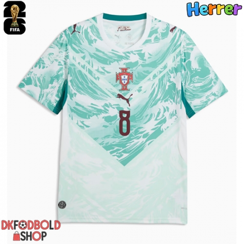 Portugal Bruno Fernandes #8 Udebanetrøje VM 2026 Kort ærmer